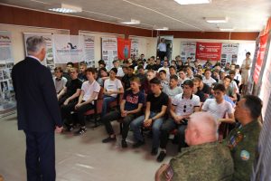 Уроки мужества и патриотические выставки прошли для обучающихся Астраханского агротехнического техникума